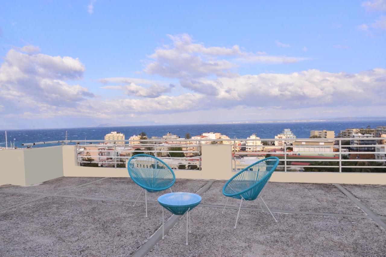 Ferienwohnung Panoramic Penthouse Chios Town Exterior foto