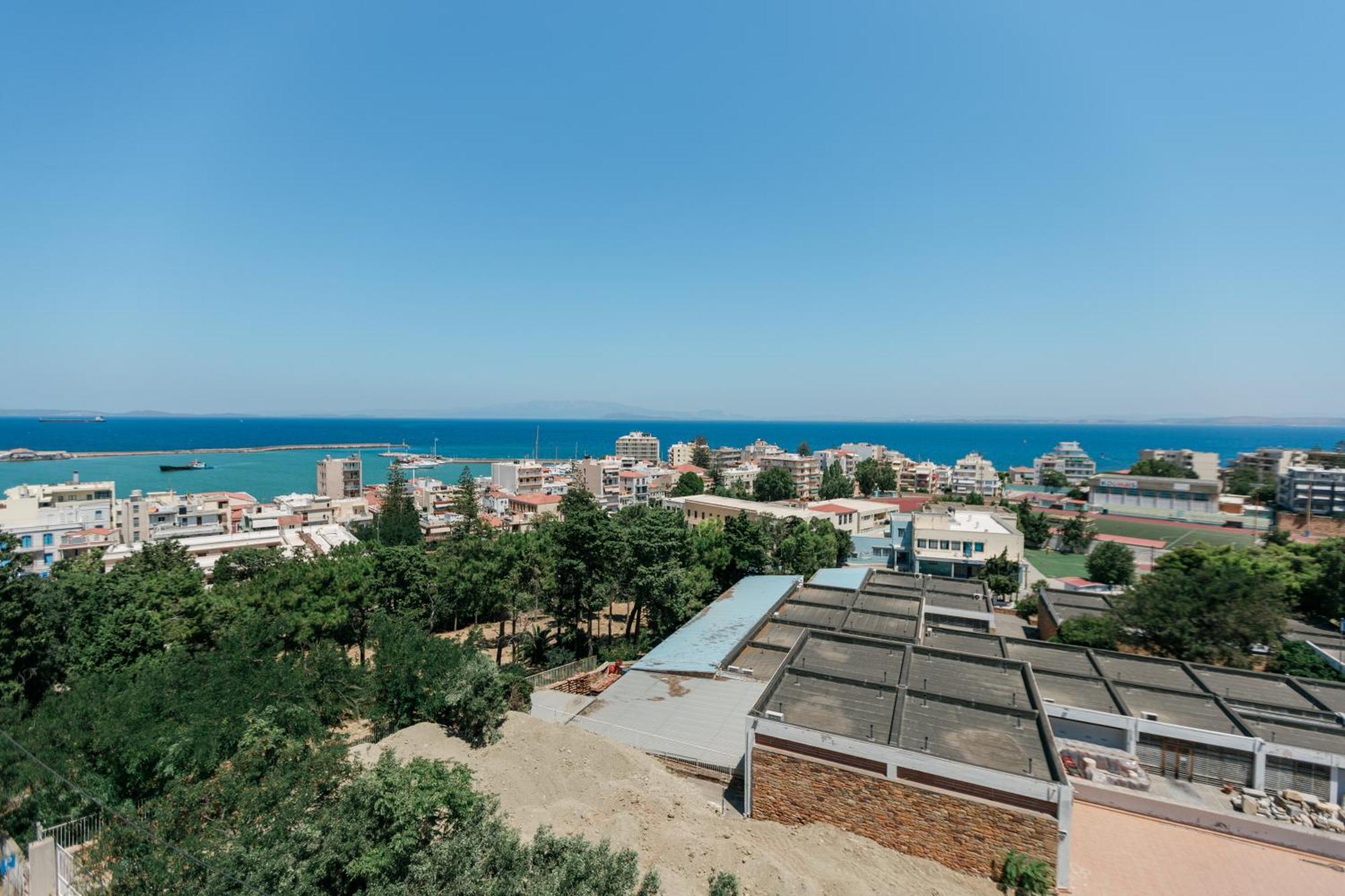 Ferienwohnung Panoramic Penthouse Chios Town Exterior foto